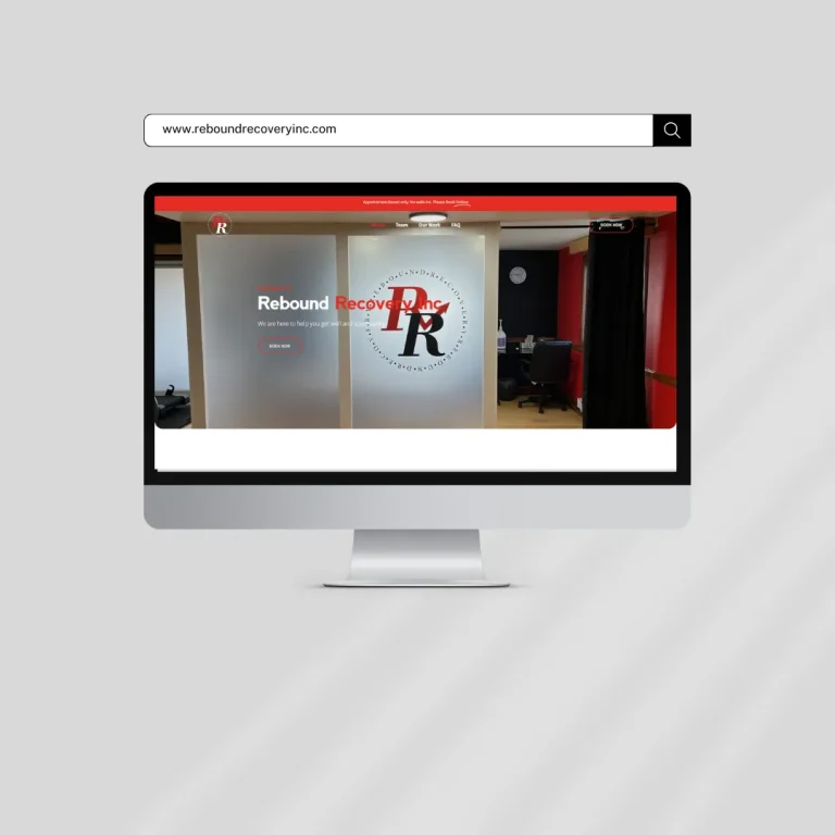 Rebound Recovery website design by DJ Creative