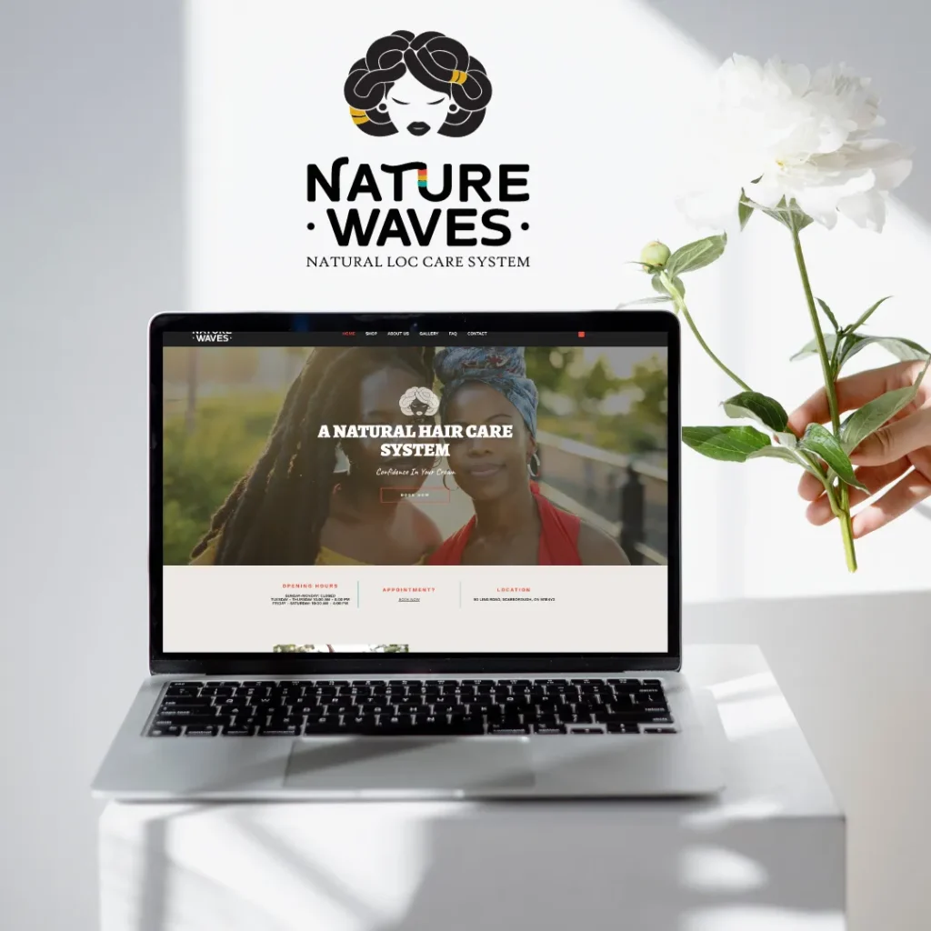Nature Waves website design by DJ Creative