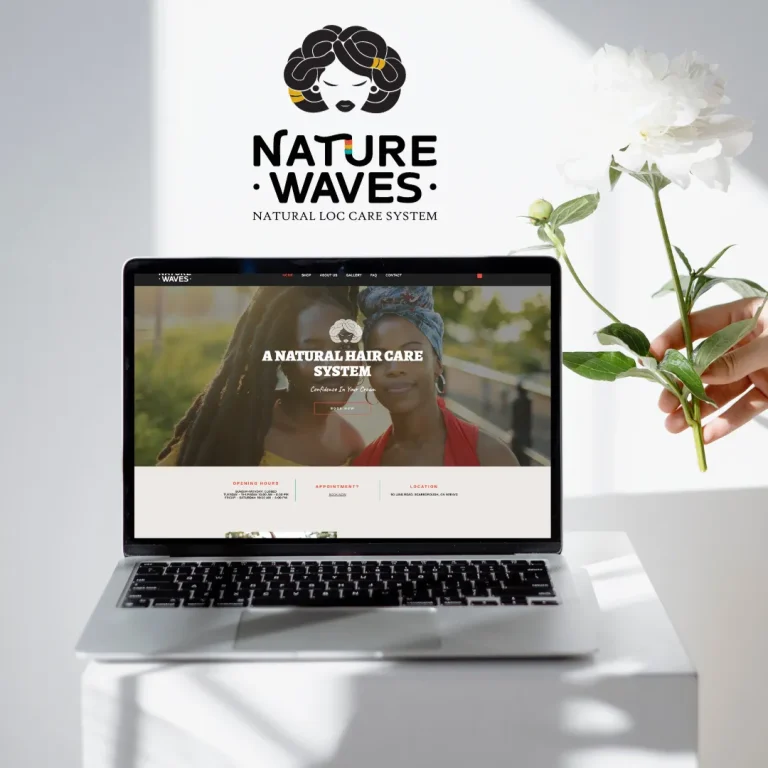 Nature Waves website design by DJ Creative