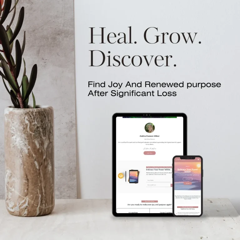 Heal Grow Discover website design by DJ Creative