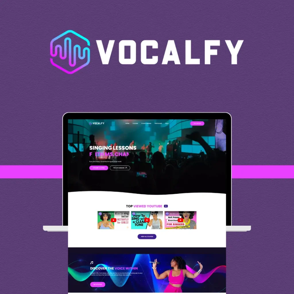 Vocalfy brand identity by DJ Creative